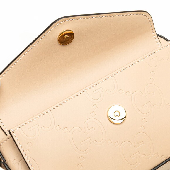 Gucci GG Super Shoulder Bag Beige Leather - Picture 5 of 10